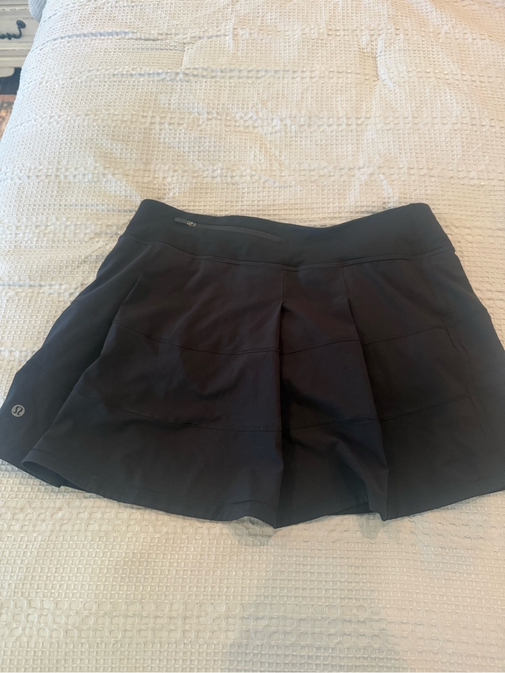 lululemon athletica Black Active Skort with Logo Tag